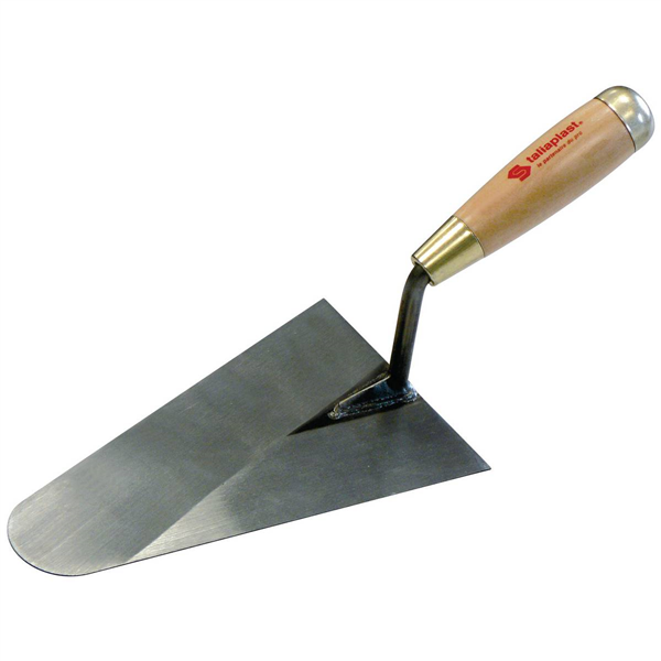 TRUELLE LISSEUSE BOUT ROND SOUDEE 20CM MANCHE BOIS