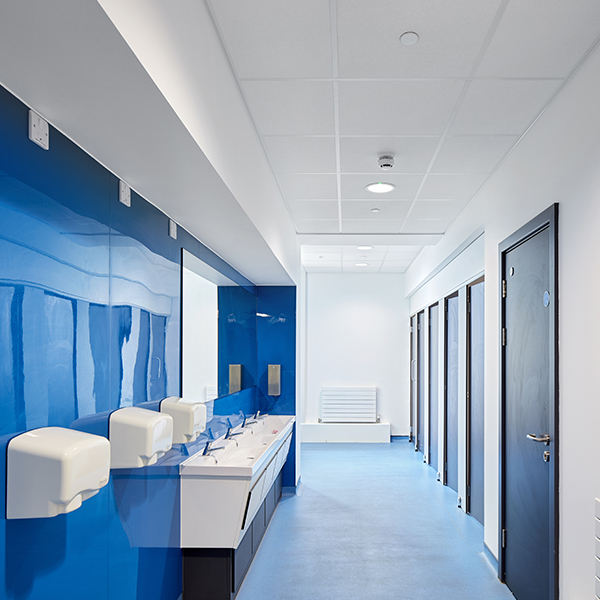 Dalle de plafond acoustique CleanSpace Essential Rockfon - Bords A (droits) - 600,0 MM x 600 MM - ép. 12,00 MM