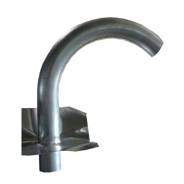 Crosse TV passe câble en Alu pour toiture terrasse - Knipping - diam. 60 mm avec platine 300 x 300 mm