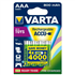 Piles rechargeables ACCU Varta AAA 800mAh - Blister de 4 piles
