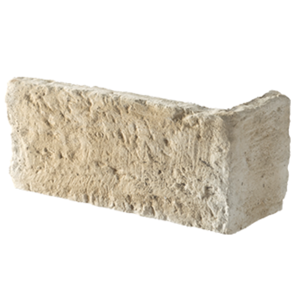 Angle de parement de mur en pierre de Causse reconstituée - ton naturel