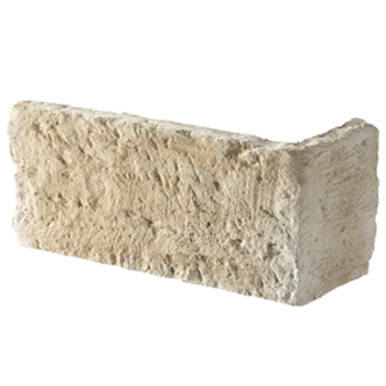 Plaquette d'angle de parement de mur en pierre de Causse reconstituée - ton naturel - multiformat