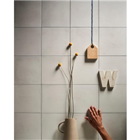 Carrelage intérieur sol et mur effet carreaux de ciment CONTRASTI - Bianco - 20 CMx20 CM ép.10 MM