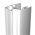 Poignée pour porte de placard coulissante Mantion Picostar 18 - alu laqué blanc - longueur 280 cm  - lot de 2