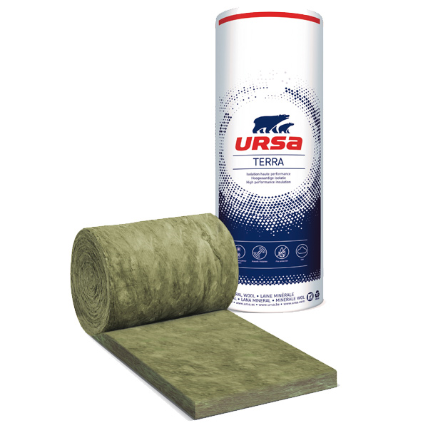 Rouleau laine de verre pour cloisons - Ursacoustic non revêtu - R=1,50 m².K/W - 12,00 M x 0,90 M - ép.60 MM