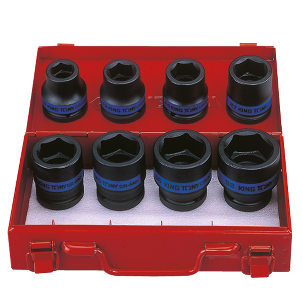 Coffret de douille 3/4" à choc métriques 8 pièces