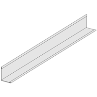 Cornière de rive acier galvanisé prélaqué blanc pour faux plafond - 24 x 19 mm - longueur 3 m