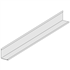Cornière de rive acier galvanisé prélaqué blanc pour faux plafond - 24 x 19 mm - longueur 3 m