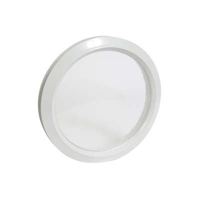 Hublot rond décor blanc vitrage incolore diamètre 307mm