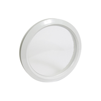 Hublot rond décor blanc vitrage incolore diamètre 307mm