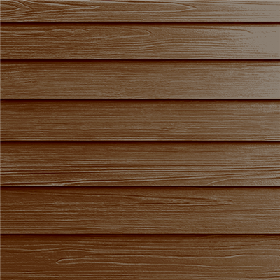 Bardage composite imitation bois - Hardie Plank - 180 MM x 8,00 MM - Long. 3,60 M - Marron Noisette