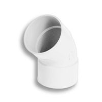 COUDE SIMPLE FF 45' D.100 BLANC