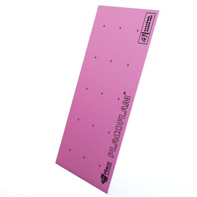 Plaque de plâtre résistante au feu - Placoflam BA15 - 2,50 M x 1,20 M - ép. 15,0 MM