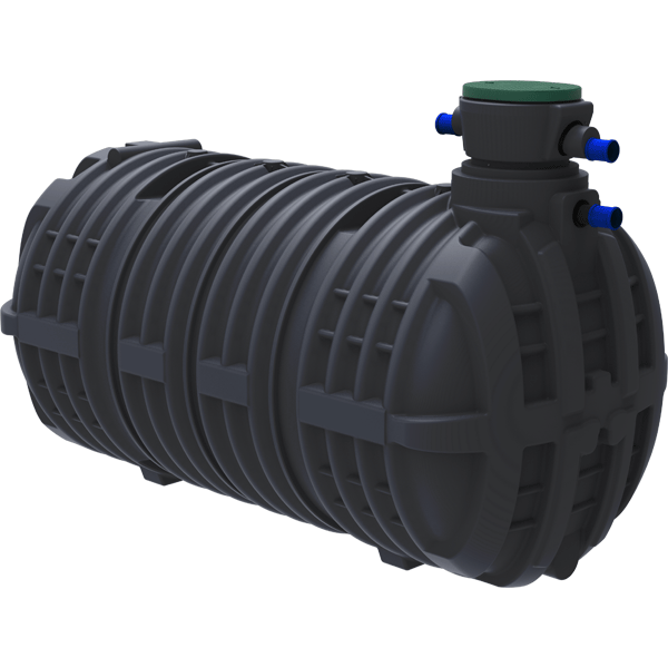 Cuve de récupération eau pluviale à enterrer en polyéthylène - collecte filtration stockage - Capacité 10,0 m³