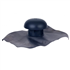 Chapeau de ventilation avec collerette d'étanchéité - diamètre 140 mm - gris anthracite