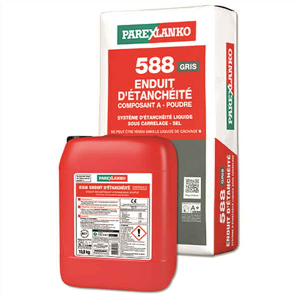 Enduit d'étanchéité liquide sous carrelage - 588 Parexlanko - Kit de 28,8 kg