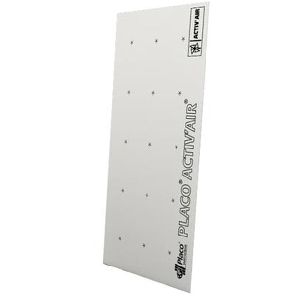 Plaque de plâtre dépolluante - Activ'Air BA13 - 2,80 M x 1,20 M - ép. 13,0 MM