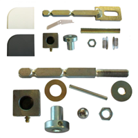 Pivot de portail carré de 35x35 mm tube 40 mm fixation à la resine