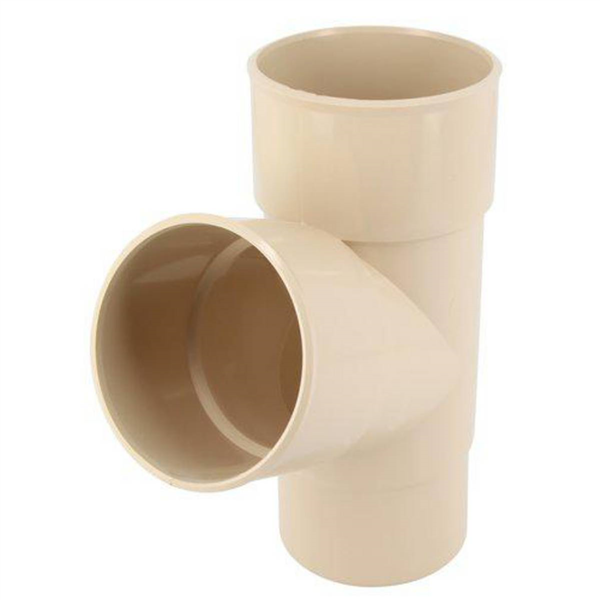 Culotte simple mâle-femelle 67°30 pour tube de descente Ø 80 mm - Sable