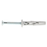Cheville à frapper béton en nylon avec vis zingué tête plate - Spit Hit-M P - 5,0 mm x 27,0 mm - Seau de 1000