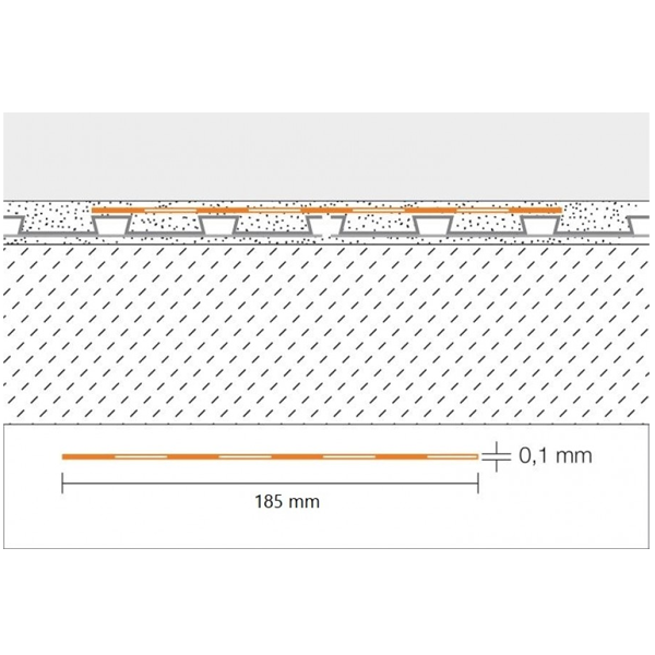 Bande de pontage Schlüter Kerdi-Keba 100 pour étanchéité sous carrelage - largeur 18,5 CM - longueur 5,00 M