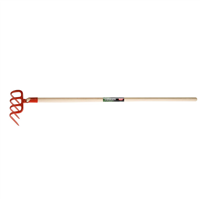 Croc à bêcher Polet 4 dents 250 x 180 mm avec manche en frêne de 130 cm