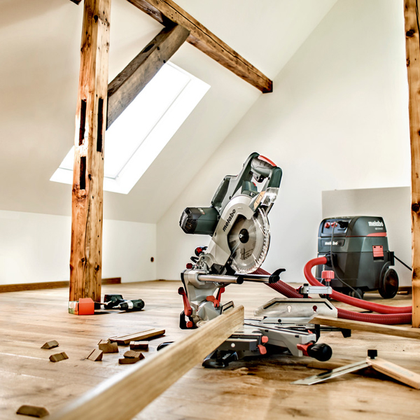 Scie à onglet radiale Metabo KGSV 72 Xact SYM - butée à réglage symétrique - 1800 W - avec lame Ø 216 mm