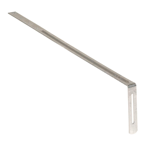 Hampe Nicoll pour fixation de gouttière - Développé 615 mm - Réglage 6 cm - Acier galvanisé