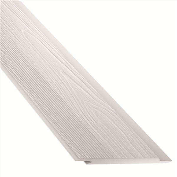 Bardage clin Hardie Plank VL composite CEDAR (aspect bois) - Blanc arctique - 21,4 CMx3,6 M