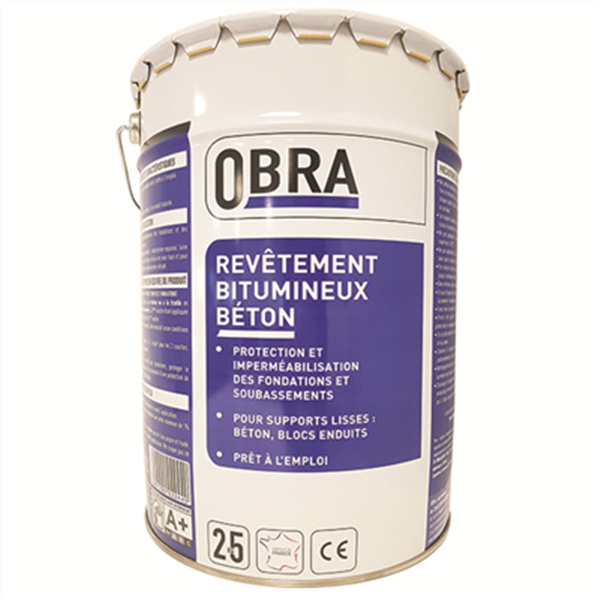 Revêtement bitumineux béton Obra seau de 25 kg
