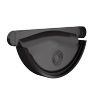 Fond de gouttière de développé 333 MM Lindab avec joint EPDM - acier galvanisé Gris anthracite RAL 7016