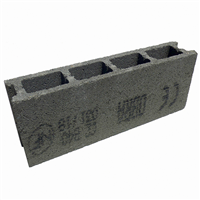 Bloc béton creux OBRA 500 x 100 x 200 mm - B40 - 2 parois 4 trous