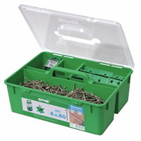 Kit de fixation pour terrasse bois résineux de 25/28 m² - vis Inox A2 Ø4.5 x 60 mm