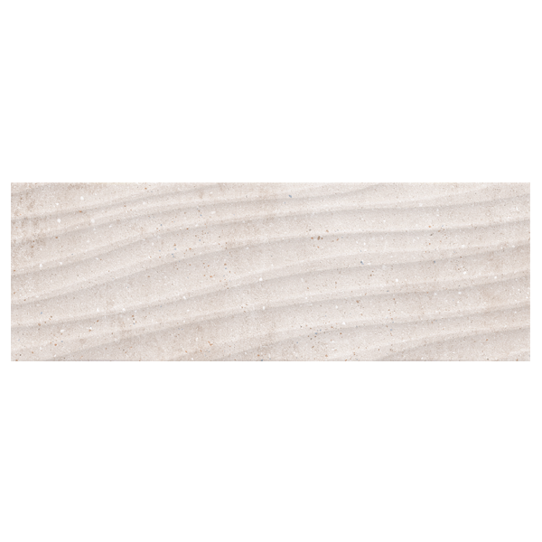 Faïence murale effet béton Amira Curve - 20,0 CM x 60,0 CM - ép. 8,80 MM - coloris Bone