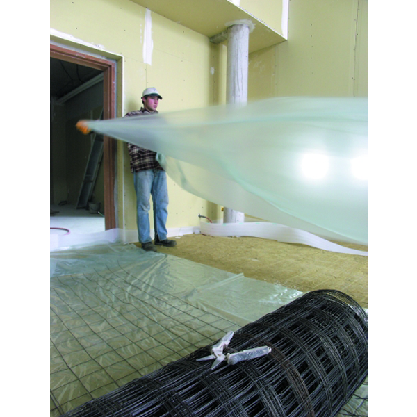 Panneau de laine de roche pour sols - Domisol LR - R.0,55 m².K/W - 1,20 M x 0,60 M - ép.20 MM