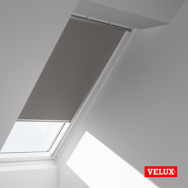 Store occultant Velux DKL pour fenêtre de toit SK06 - 114,0 CM x 118,0 CM - Gris