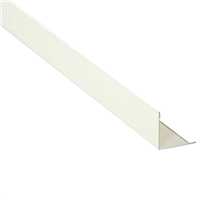 Cornière de rive en L pour plafond suspendu en dalle minérale ou bois - acier laquée blanc - 19 x 24 mm - longueur 3 m