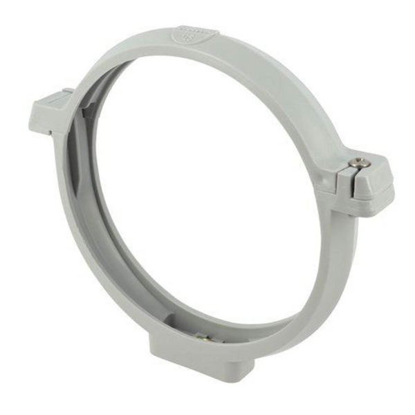 Collier pour tube de descente cylindrique diamètre 125 mm - COXGT Nicoll - Gris