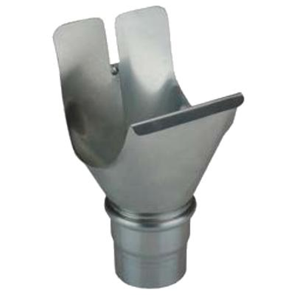 Naissance en zinc à agrafer - développé  - Boudin  - diamètre