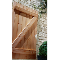 Lame à volet raboté et chanfreiné - en bois de sapin du Nord traité classe 3 marron - 27x90 mm - longueur 2,40 M