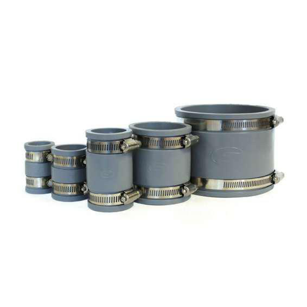 Raccord droit Fernco gris 38-45