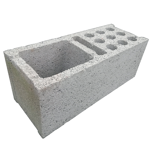Bloc béton poteau perforé Obra - B80 - 500x200x200 mm