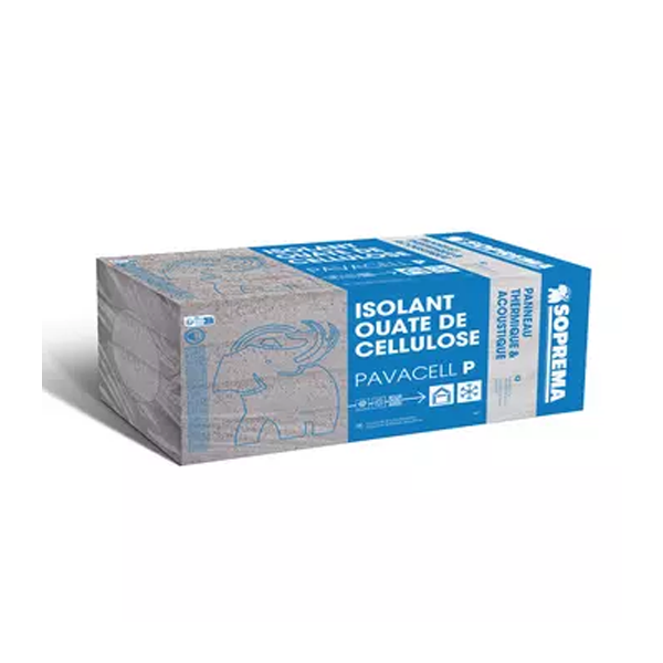 Panneau isolant thermo-acoustique Pavacell P biosourcé - R = 3,70 m².K/W - 1350 MM x 600 MM x 145,00 MM