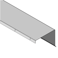 Faitière simple crantée pour toiture bac acier Clipeo Couverture Bacacier - Longueur 2,10 M - Azuro
