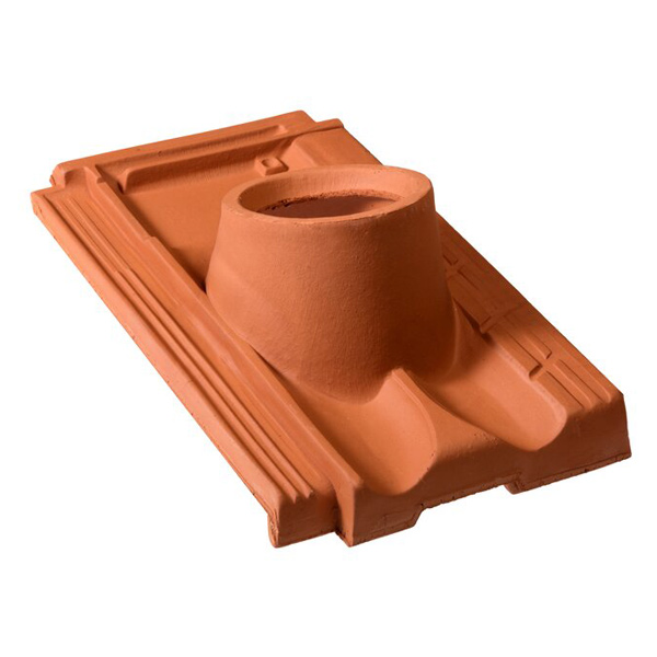 Tuile à douille Marseille Héritage en terre cuite - BMI Monier - Diamètre 120 mm - Rouge