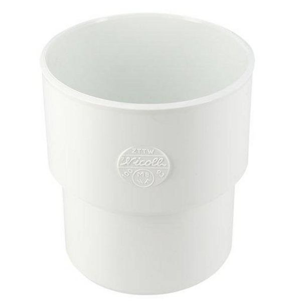 Manchette de réparation Mâle/Femelle pour WC - PVC Blanc - diamètre 100/93 mm