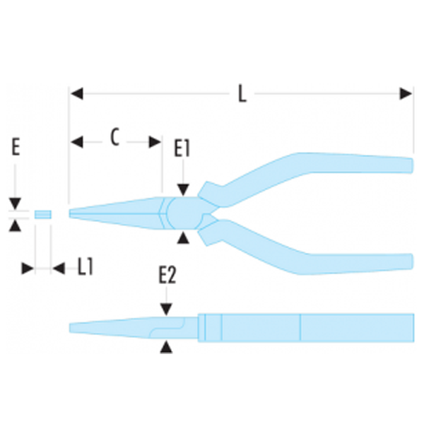 EBTOOLS Pince à Bec Fin Outils à Main De Pince à Bec Long Pour électricien Allemand Multifonctionnel - Bricolage