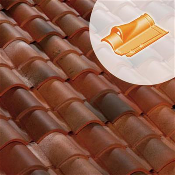 Tuile chatière - Romane Azur 61RZ - section ventilation 25 cm² - Vieille terre