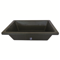 Auge choc Obra pour maçon rectangulaire noir 35 litres