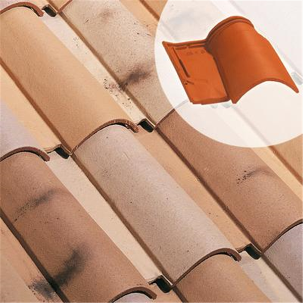 Tuile 1/2 pureau en terre cuite - Oméga 10 - Mistral